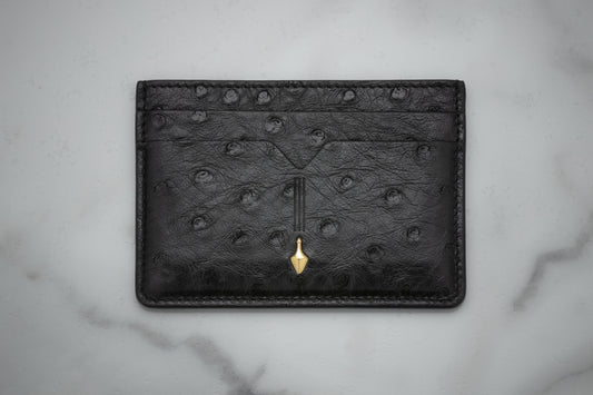 THEODORE CARD HOLDER - OSTRICH